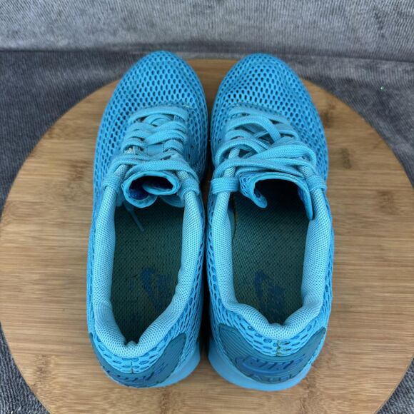Nike Air Max 90 Ultra BR Shoes Womens Size 7.5 Turquoise Mesh Running 725061-401 - Picture 5 of 9